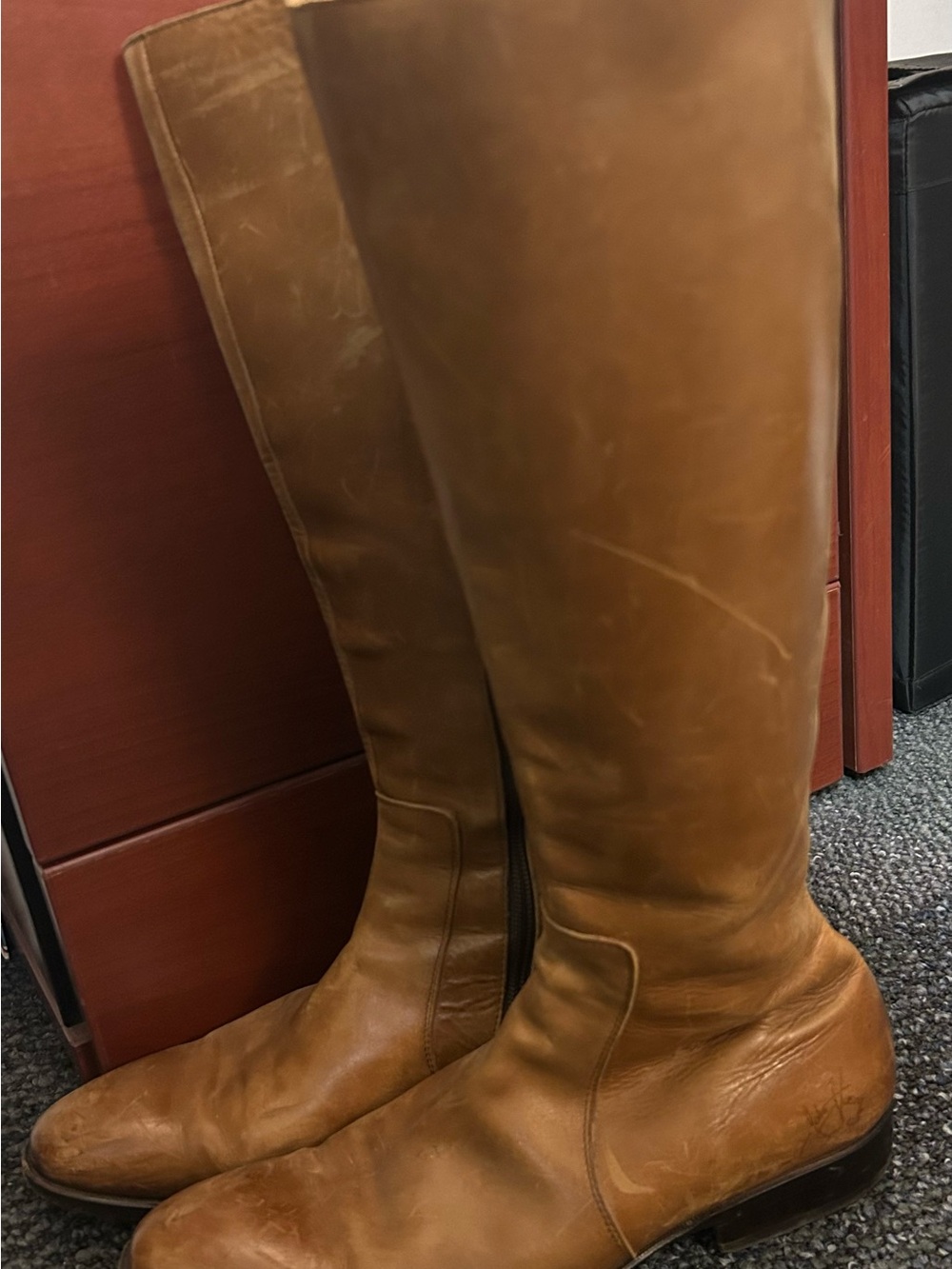 Vintage Leather Riding Boots